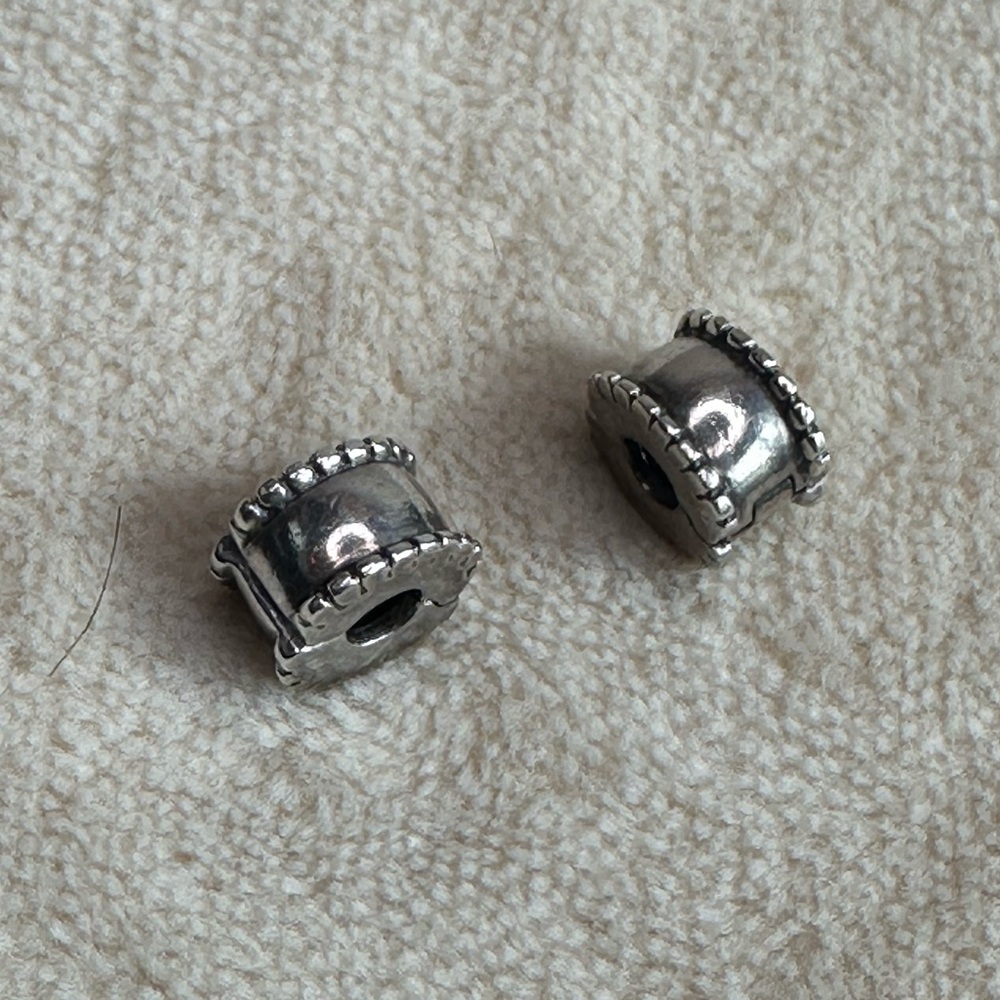 Pandora Beveled Clip Charms Retired 790267 925 ALE